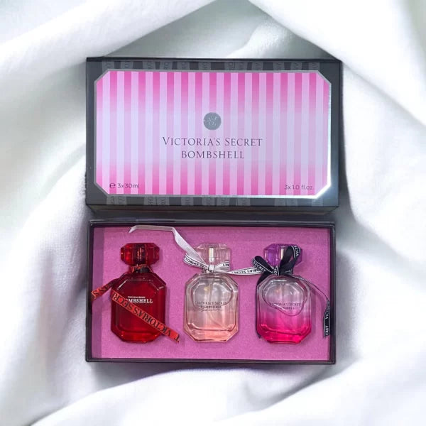 VICTORIA’S SECRET BOMBSHELL Perfume Set 3 Pcs - AM Store