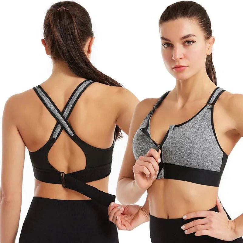 Front Zipper Best Selling Sports Casual or Gym Bra ( Free Size )