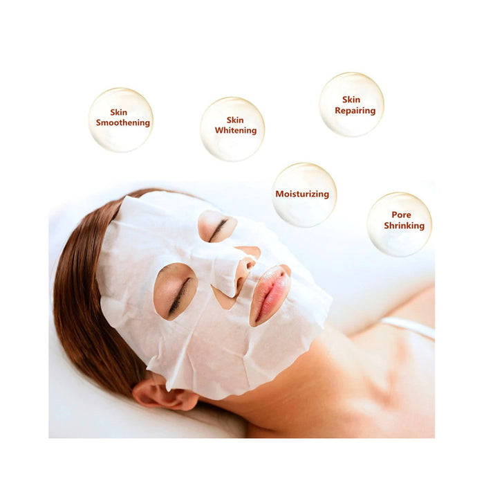 Pack of 10 Extract Plant Multiple Essence Facial Sheet Mask