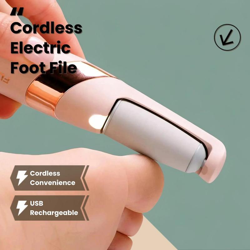 Rechargeable Electric Foot Callus Remover, Electric Foot Callus Remover Kit Foot File, Cordless Pedicure Machine, Foot Grinder, Portable Foot Files Cleaning Tool for Home and Travel,