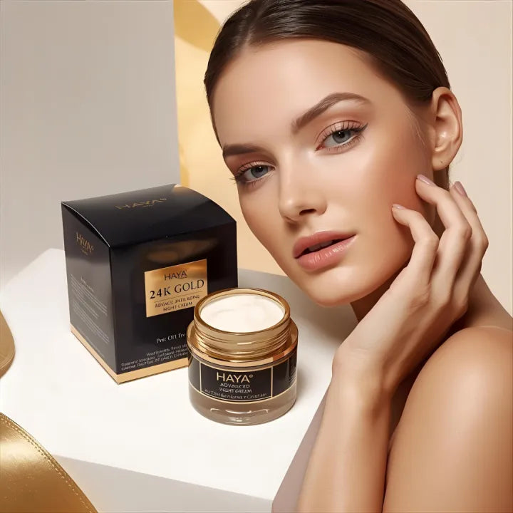 Haya 24K Gold Night Cream-retinol night cream hyaluronic acid & niacinamide night cream