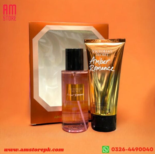 VICTORIA SECRET Amber Romance Body Lotion & Mist Set -