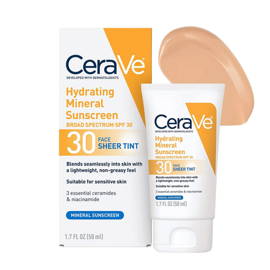 Cerave Hydrating Mineral Sunscreen Sheer Tint 30SPF