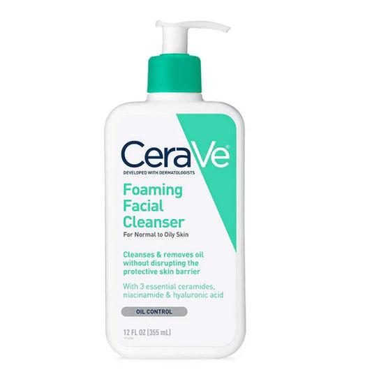 CeraVe Foaming Facial Cleanser, Normal To Oily Skin - 355ml