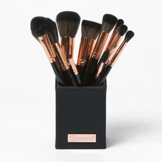 BH Signature Rose Gold 13 Piece Brush Set with Holder - AM Store