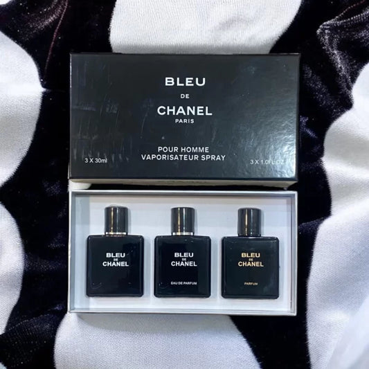 BLEU DE CHANEL PARIS Perfume Set 3 Pcs -