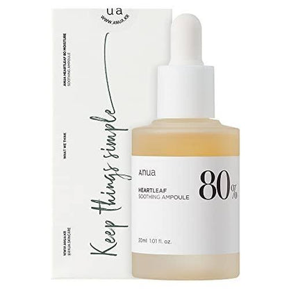 Anua Houttuynia Cordata 80% Moisture Soothing Ampoule Korea -