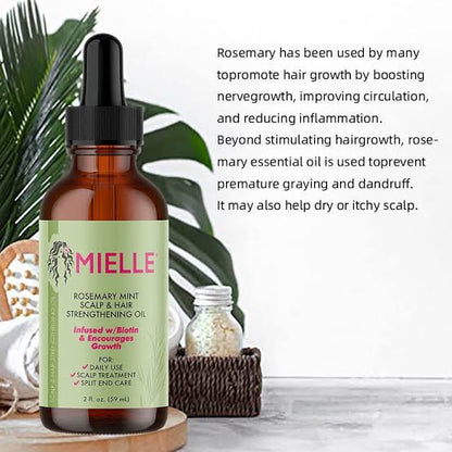 Mielle Rosemary Mint Scalp & Hair Strengthening Oil 59 - Ml -