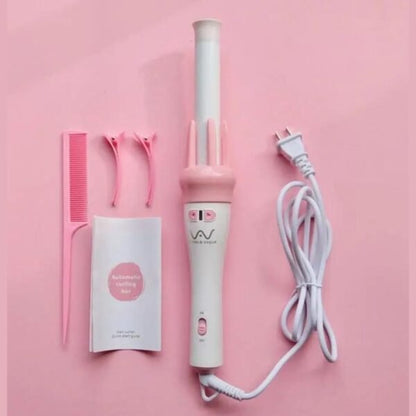Automatic Hair Curler Spin 360° Rotating Hair Styling Roller Auto Wavy Iron 30s Instant Ceramic Heat Wand -