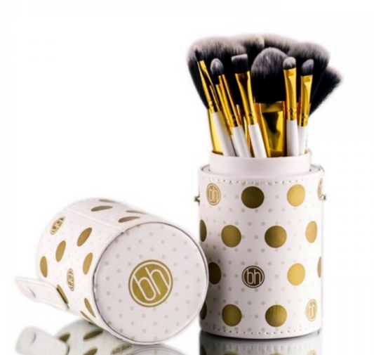 BH Cosmetics Dot Collection 11 Pcs Brush Set – White - Brand Store