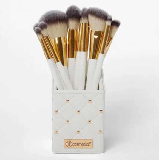 BH Cosmetics – White Studded Elegance 12 Piece Brush Set - Brand Store