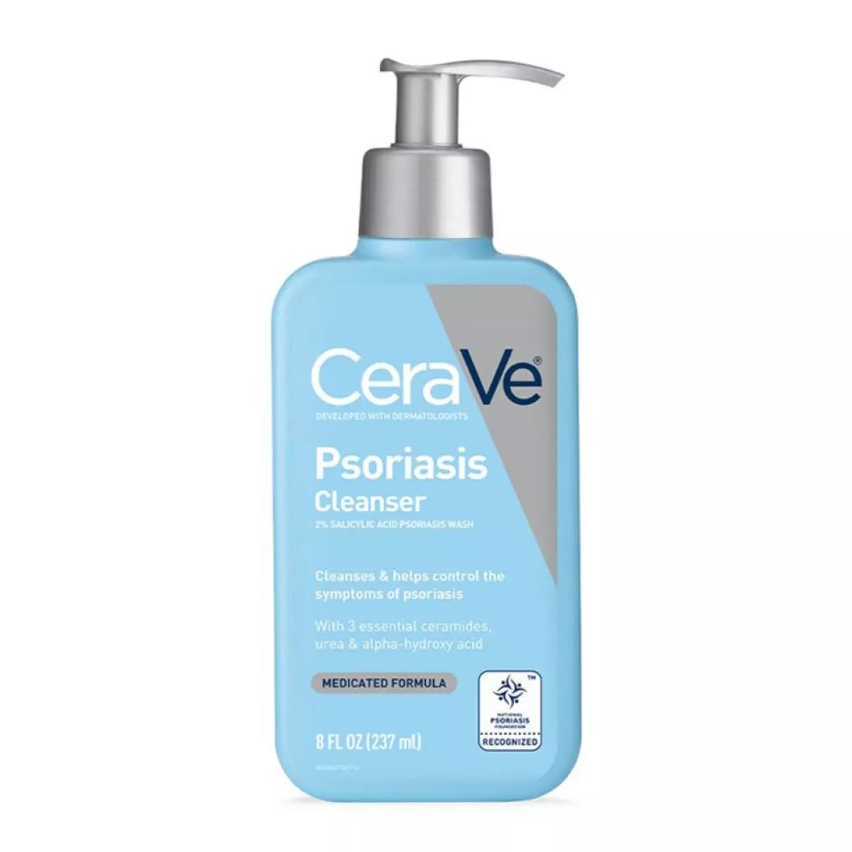 CeraVe Psoriasis Cleanser With 2% Salicylic Acid Psoriasis Wash (237ml)