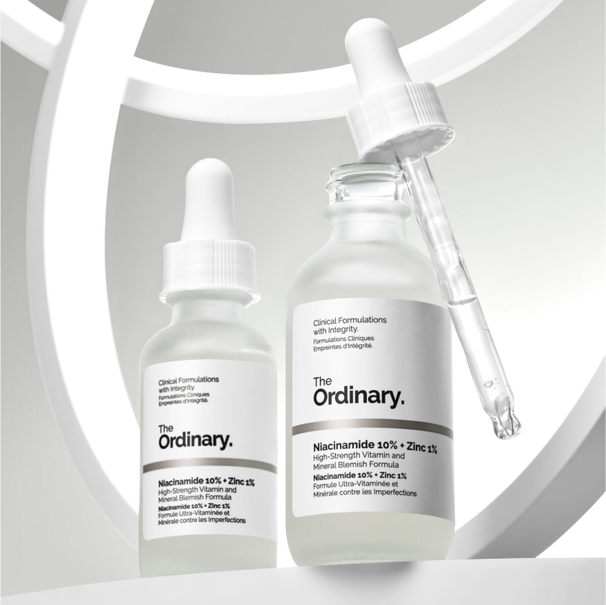 The Ordinary Glycolic Acid 7% Exfoliating Toner+ the ordinary Niacinamide 10% + Zinc 1%